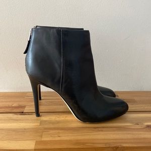 Sam Edelman black leather ankle booties